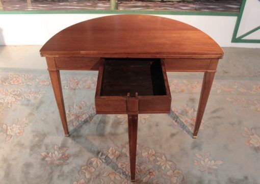 Directoire Half Moon Table Mahogany 19th photo vinterior