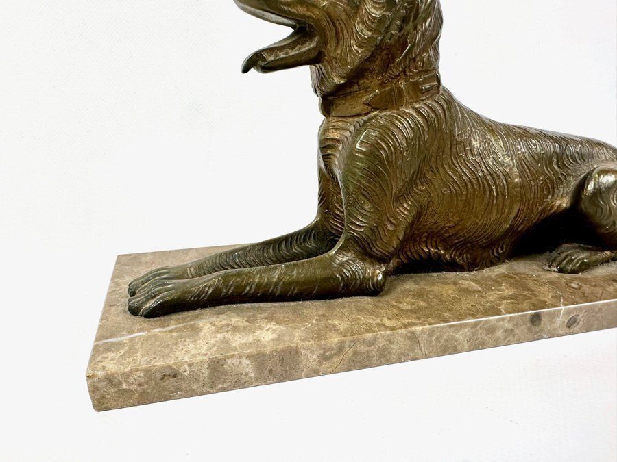 French Art Deco Bronze Plated Shepherd In The Style Of Louis Albert Carvin, 1930s photo Art