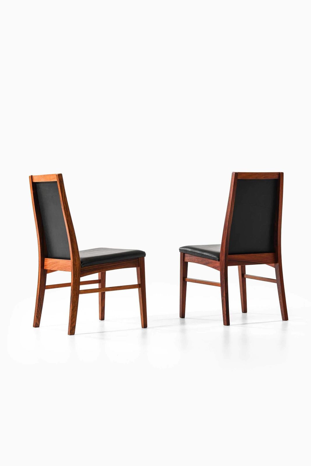 Set Of 8 Danish Dining Chairs In Rosewood And Leather, 1960s photo vinterior