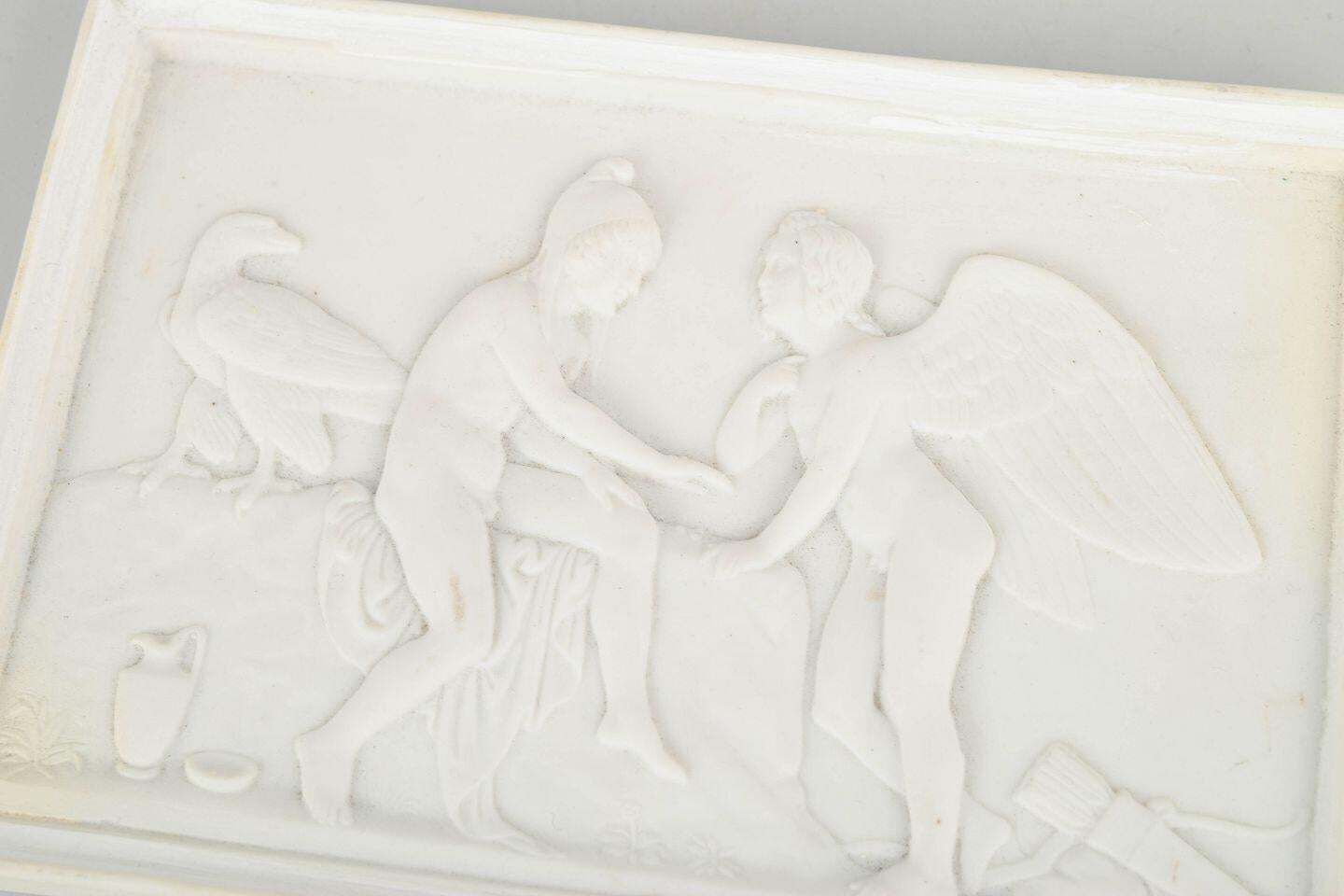 Royal Copenhagen, Denmark. Biscuit Wall Relief After B. Thorvaldsen, 1870s. photo furniture