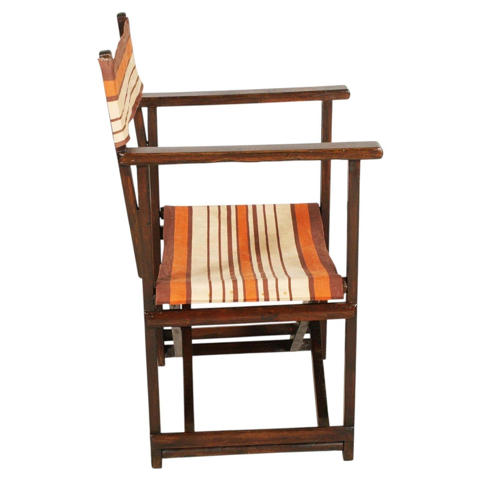 Hollywood Folding Chair van Carlo Hauner voor Reguitti, Italië, jaren 1970, in walnoot photo furniture