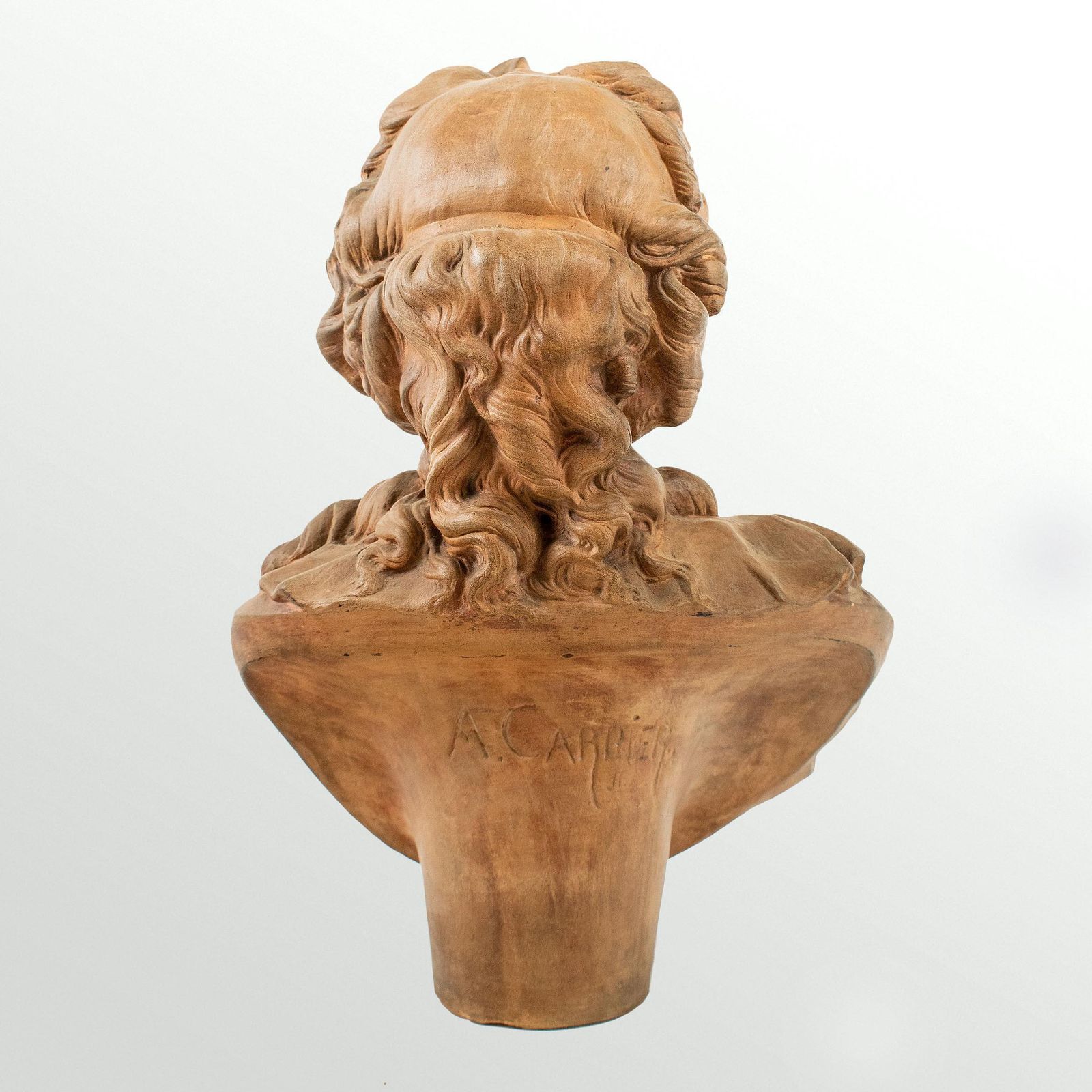 Albert Ernest Carrier Belleuse (1824   1887) Terracotta Bust Of A Young Woman photo for sale