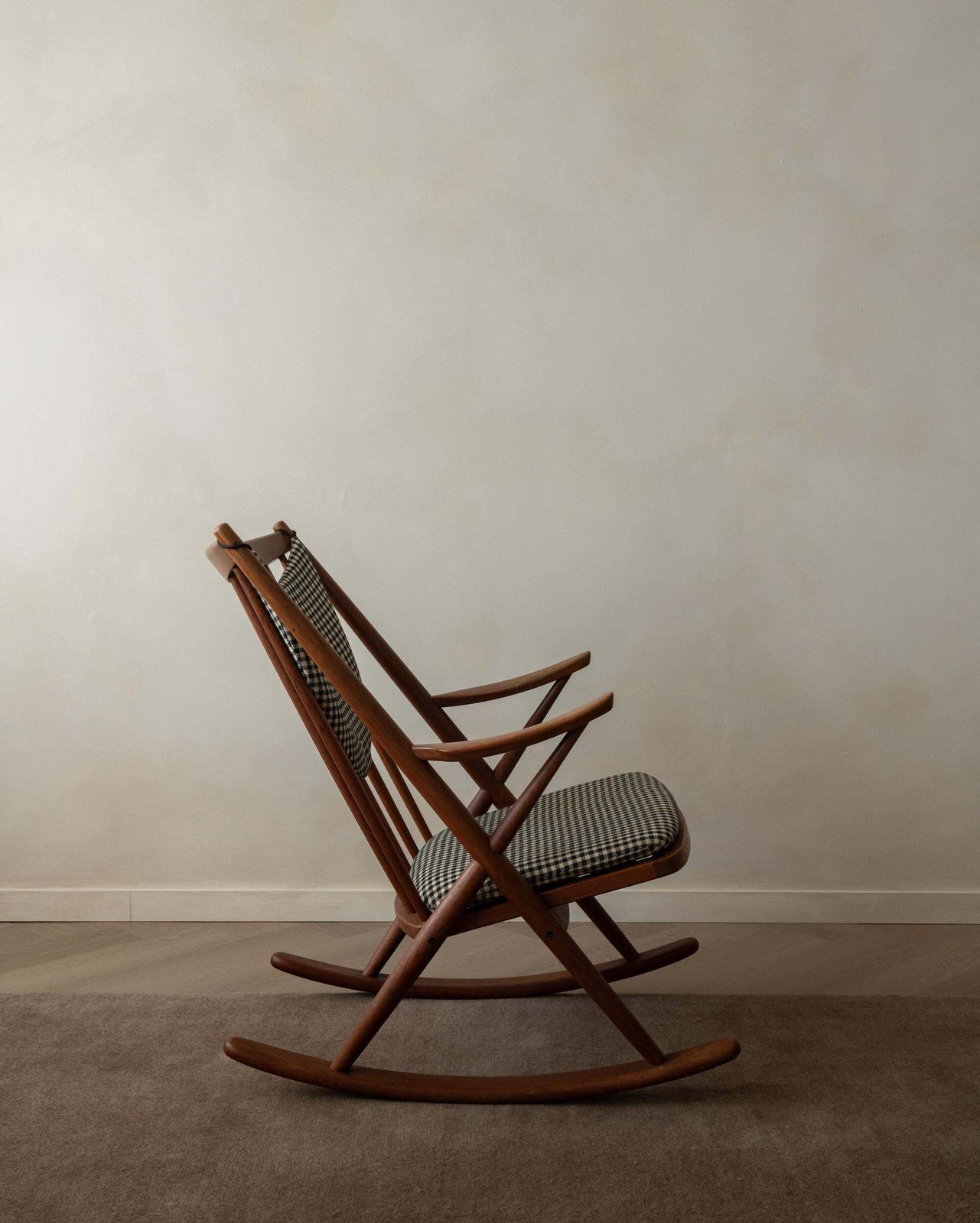 Vintage Danish Teak Rocking Chair Model 182 By Frank Reenskaug For Bramin, 1950s photo furniture