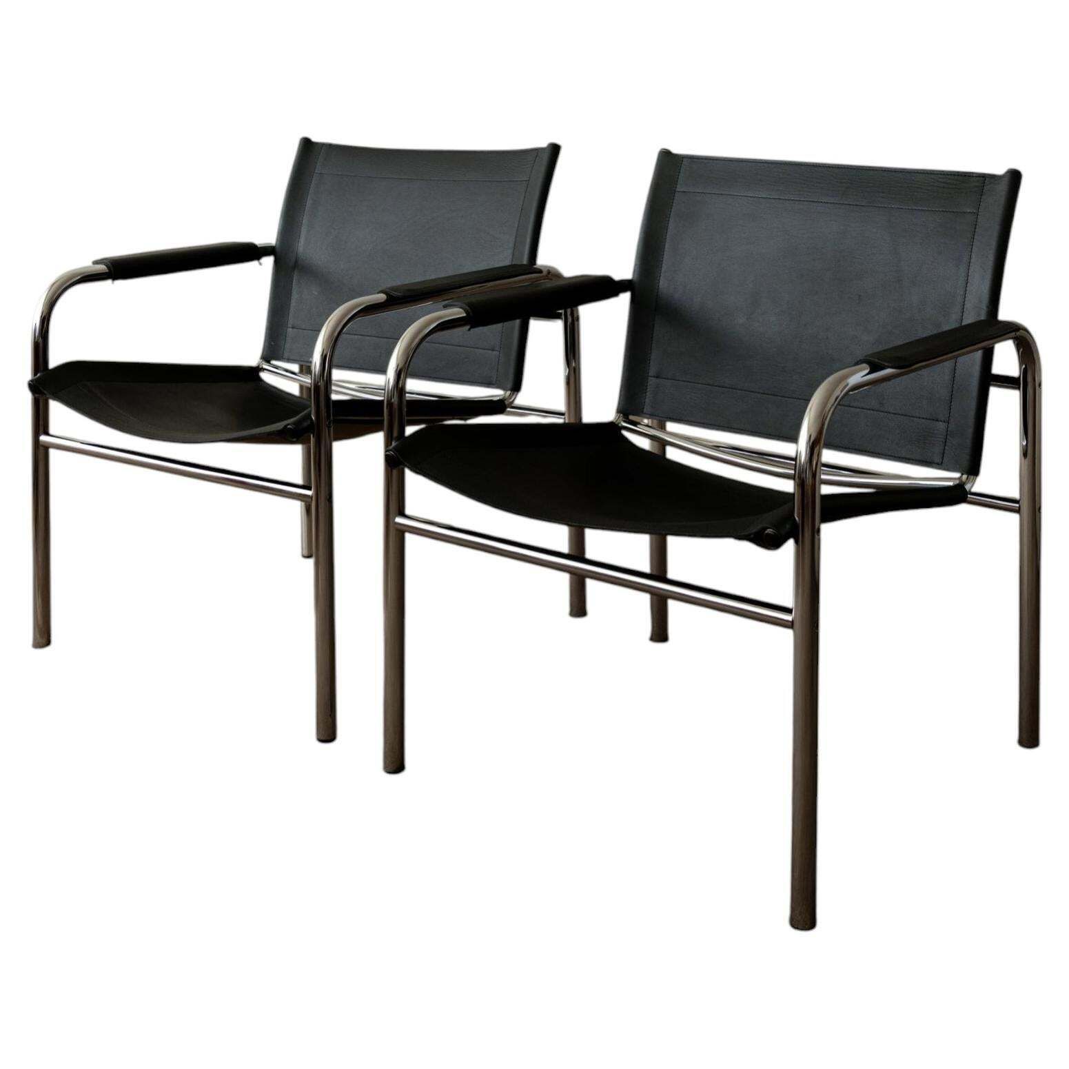 Vintage Bauhaus Klinte Lounge Chairs By Tord Björklund For Ikea, 1980s, Set Of 2