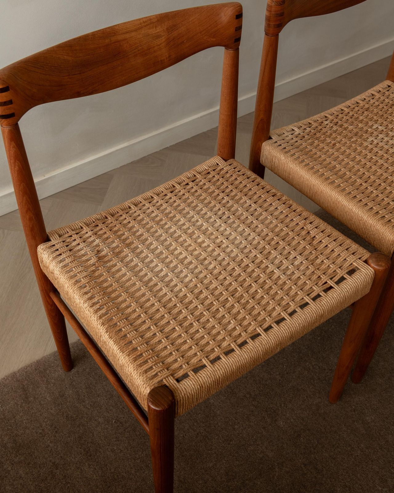 photo buy Vintage Danish Teak Dining Chairs By H.W. Klein For Bramin, 1960s, Set Of 3