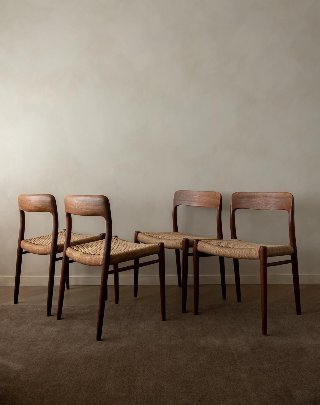 Danish Dining Chairs Model 75 By Niels O. Møller For J.L. Møllers 1960s Set Of 4 photo furniture
