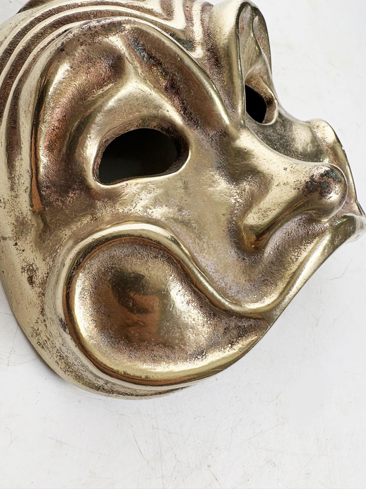 Brass Mask, Sculpture, France, 1960 photo vinterior