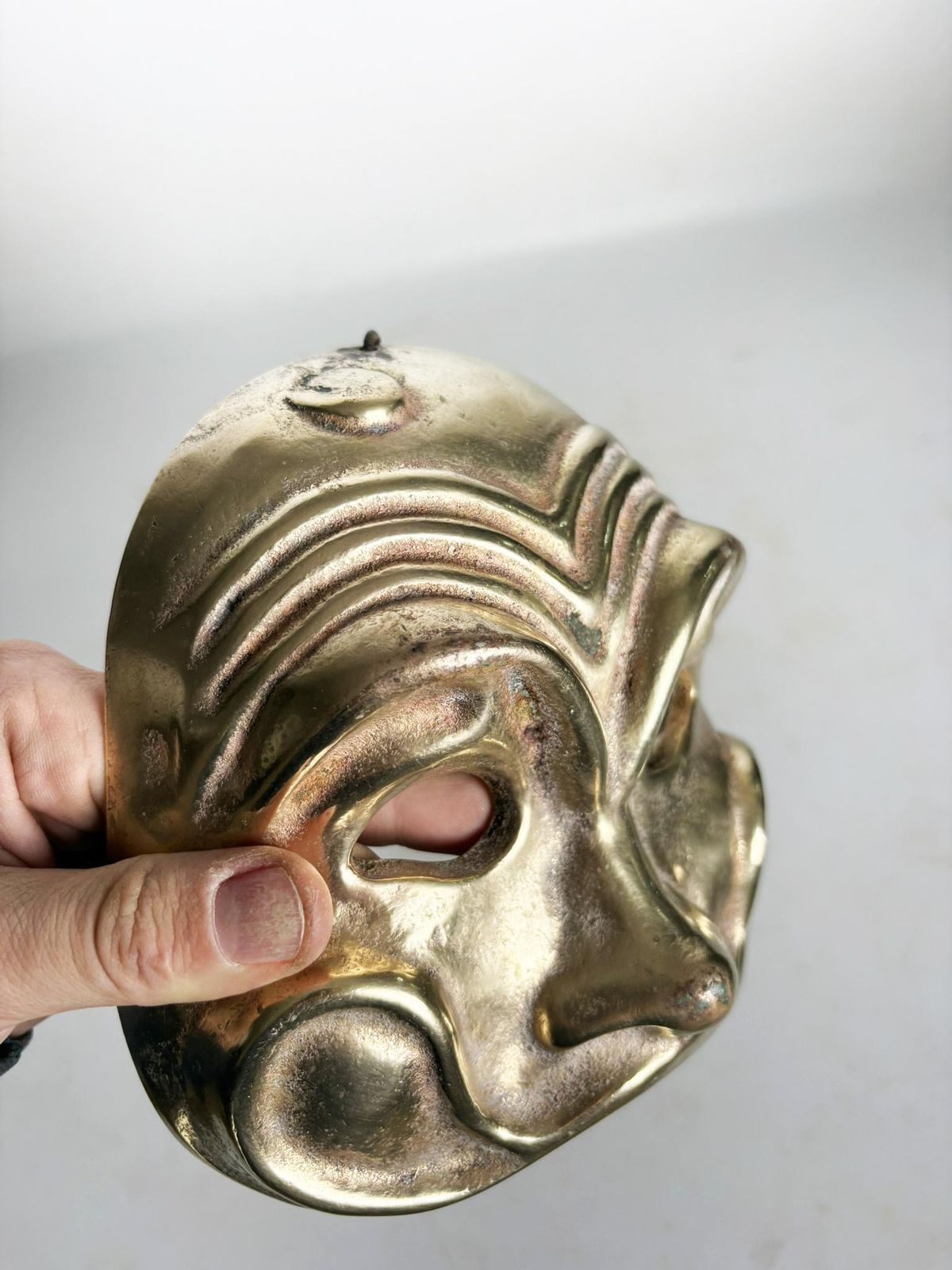Brass Mask, Sculpture, France, 1960 photo buy