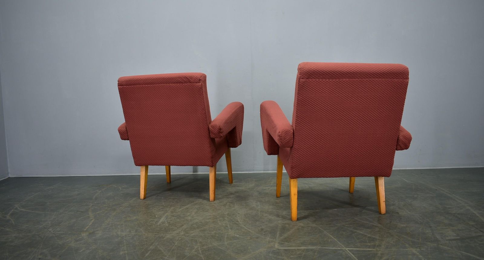 Meubels Paar Vintage Fauteuils, Tsjecho-Slowakije, jaren 1960 photo