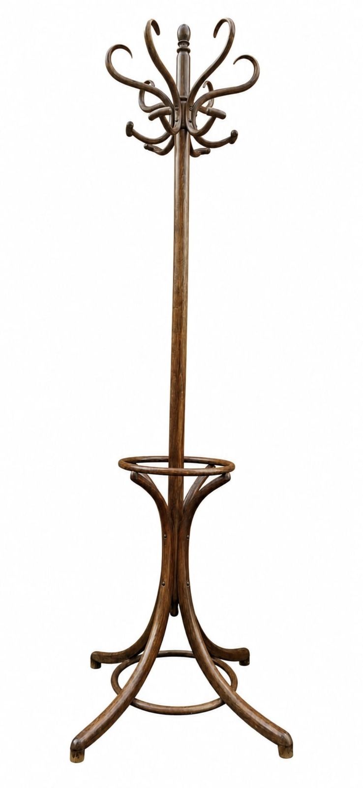 Mid Century French Bentwood Porte Manteau Hatstand photo furniture