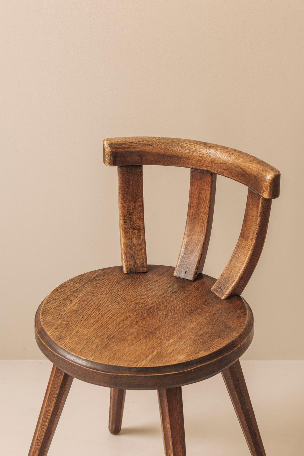 French Side Chair In Solid Oak, Dating From The Early 20th Century. photo vinterior