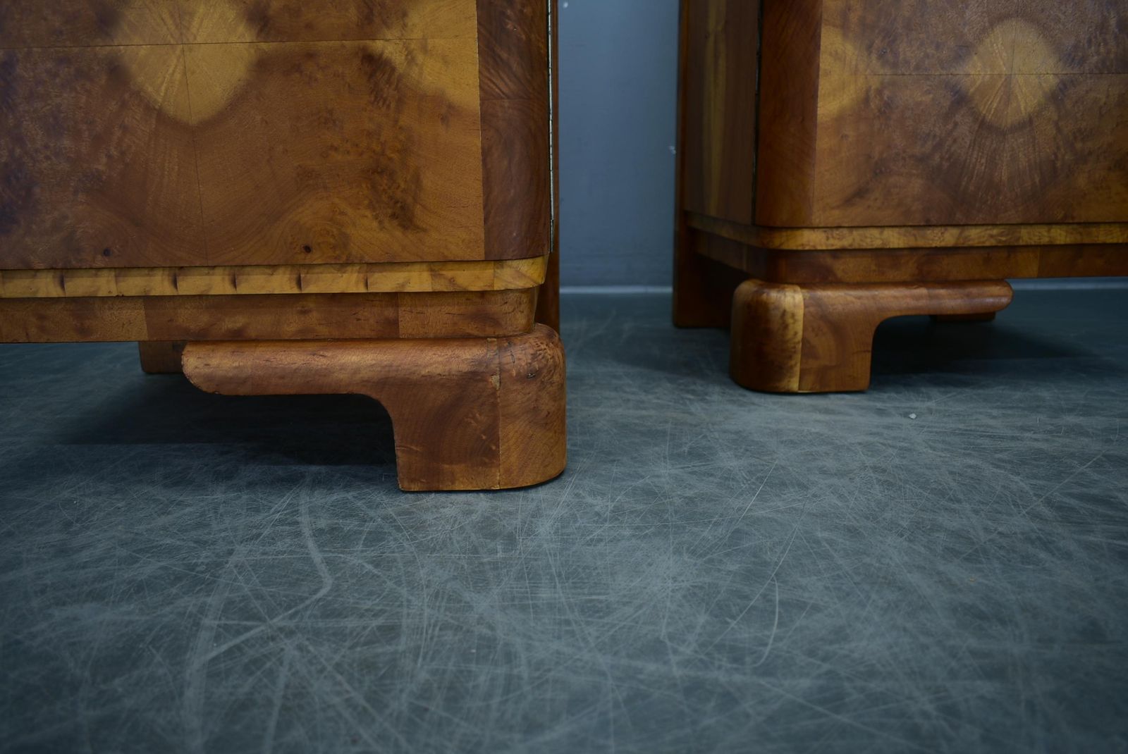 1934s Pair Of Art Deco Bedside Tables, Czechoslovakia photo 1200.0