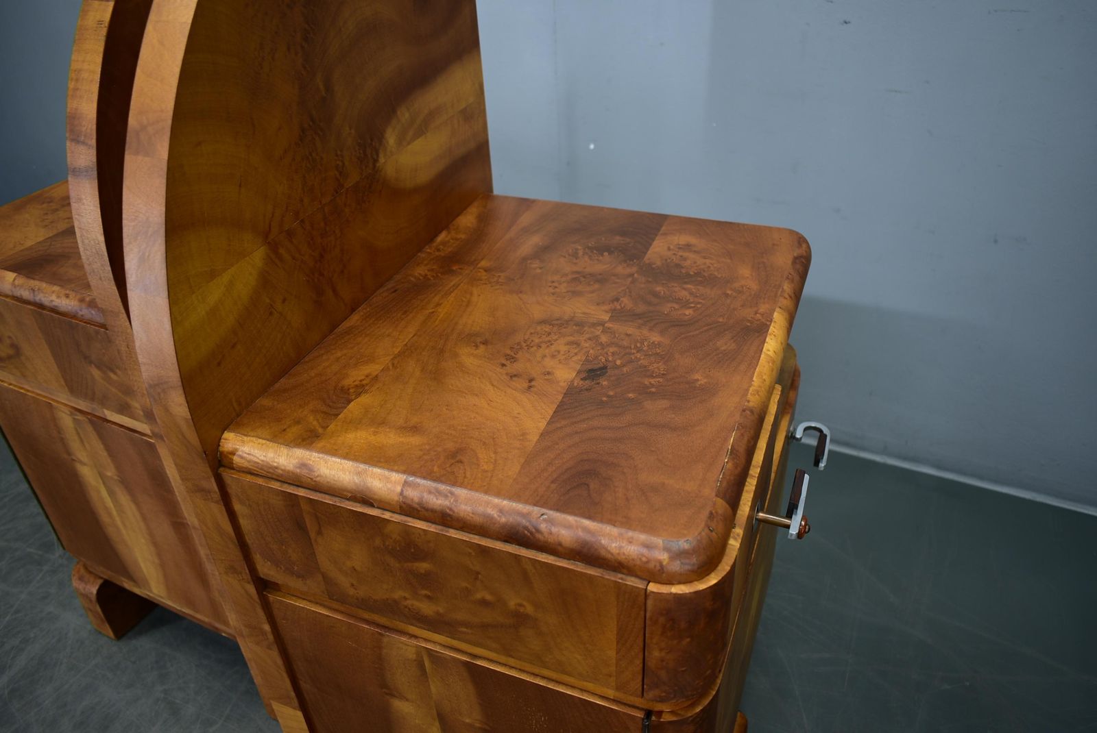 photo buy 1934s Pair Of Art Deco Bedside Tables, Czechoslovakia