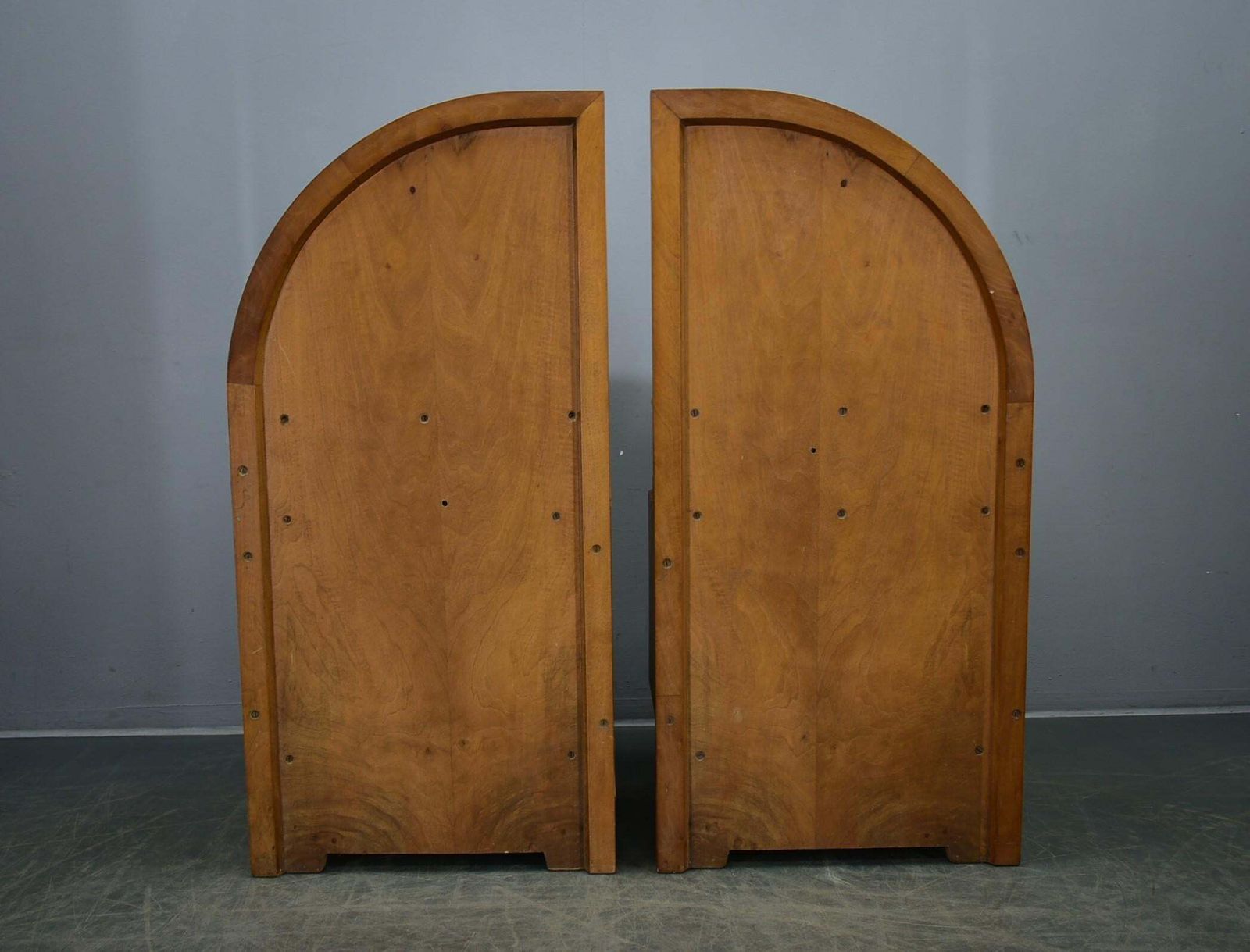 photo vintage 1934s Pair Of Art Deco Bedside Tables, Czechoslovakia