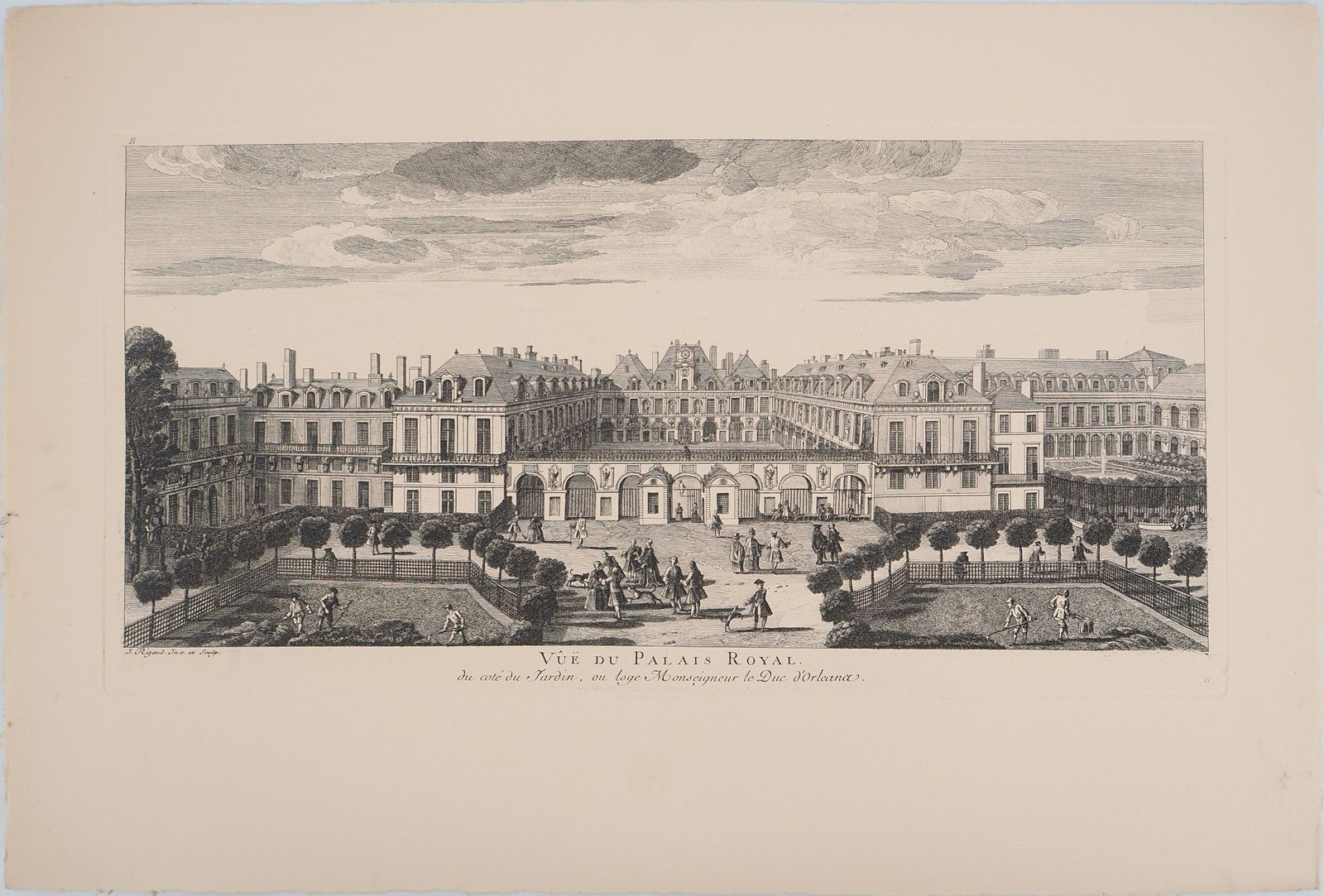 Life At The Royal Court   Original Etching, Signed