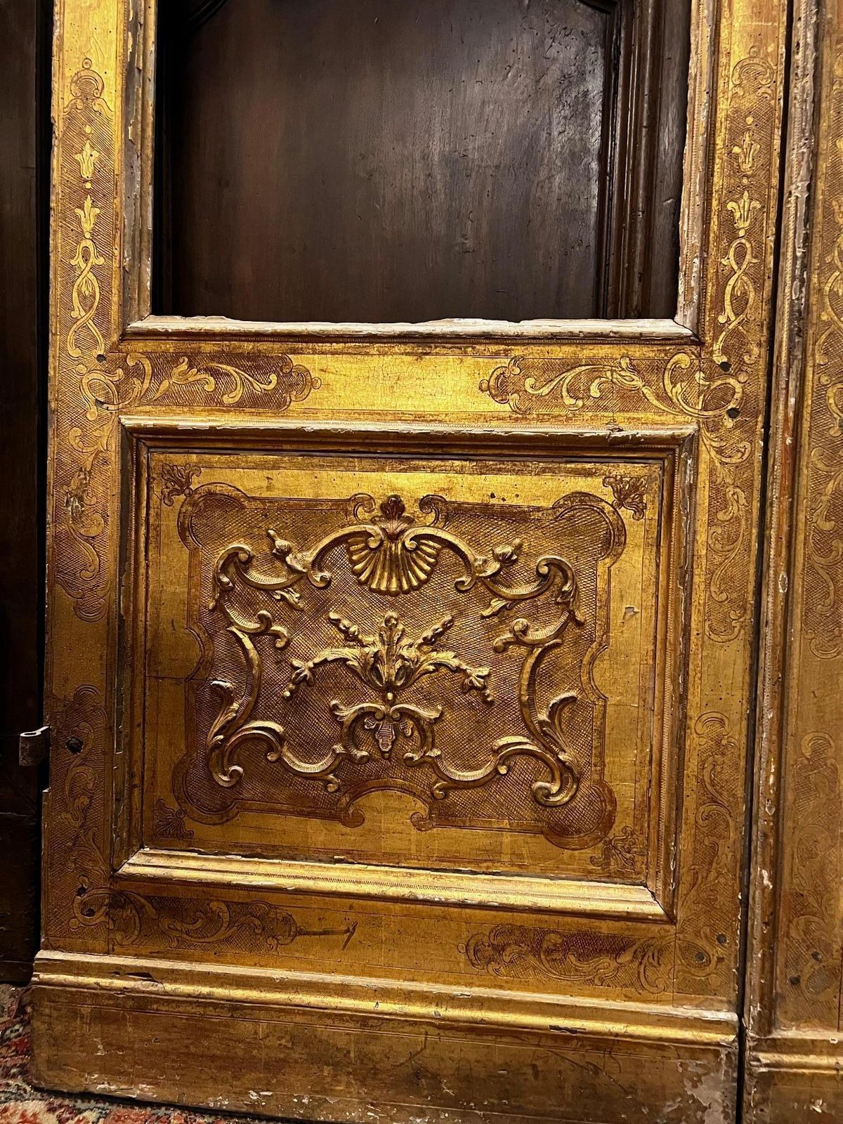 Glass Door Lacquered, Gilded And With Friezes, Italy photo vinterior