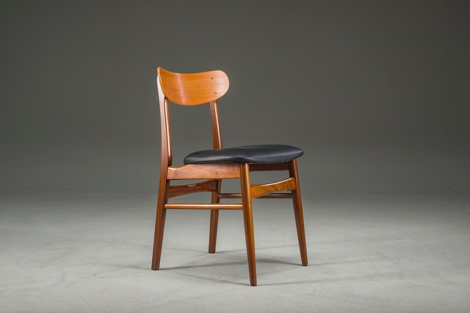 Mid Century Danish Dining Chair With Leather Upholstery From Farstrup, 1960s photo furniture
