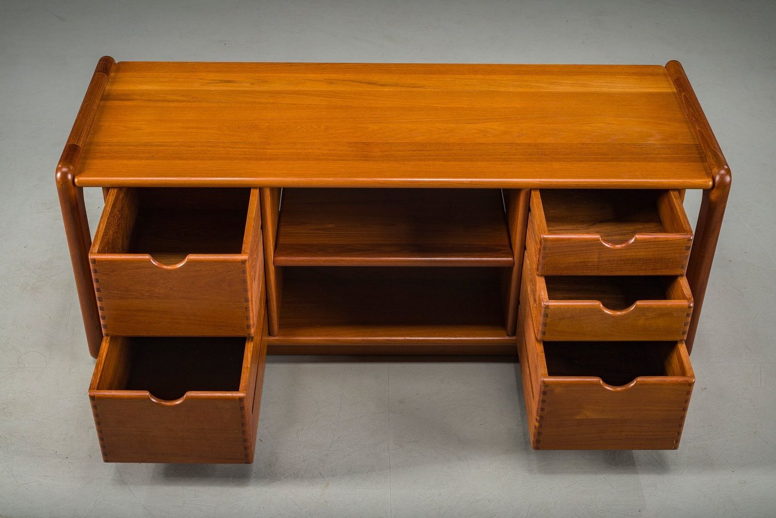 Mid Century Danish Teak Vinyl Storage Cabinet From Dyrlund, 1960s photo vintage
