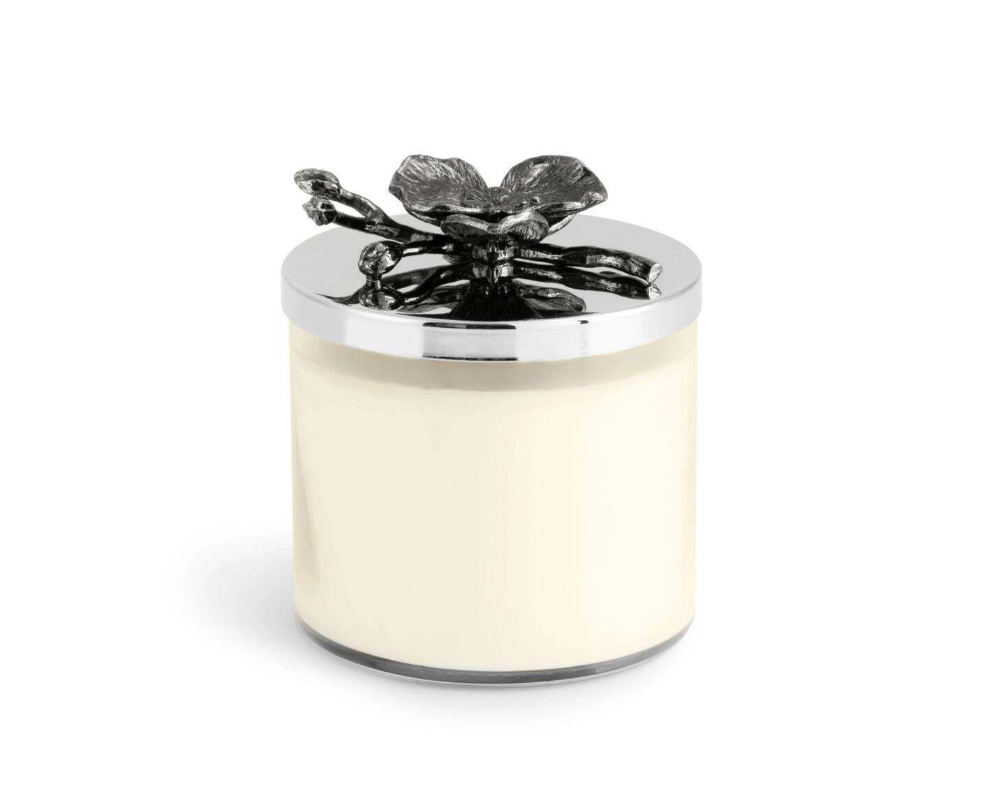 Set Of 10 Black Orchid Scented Candles Glass Black Nickel photo furniture