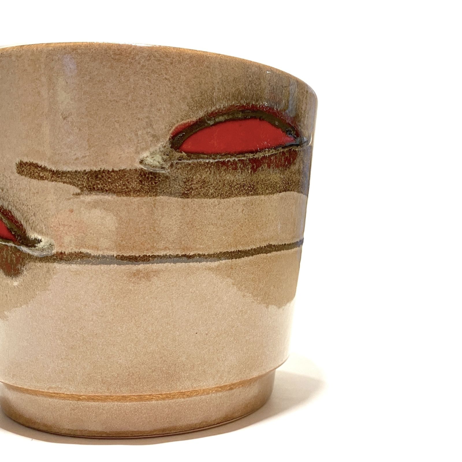 Scheurich Keramik 806 17 Planter In Red Fat Lava Glaze, 1970s West German Pottery photo 50.0