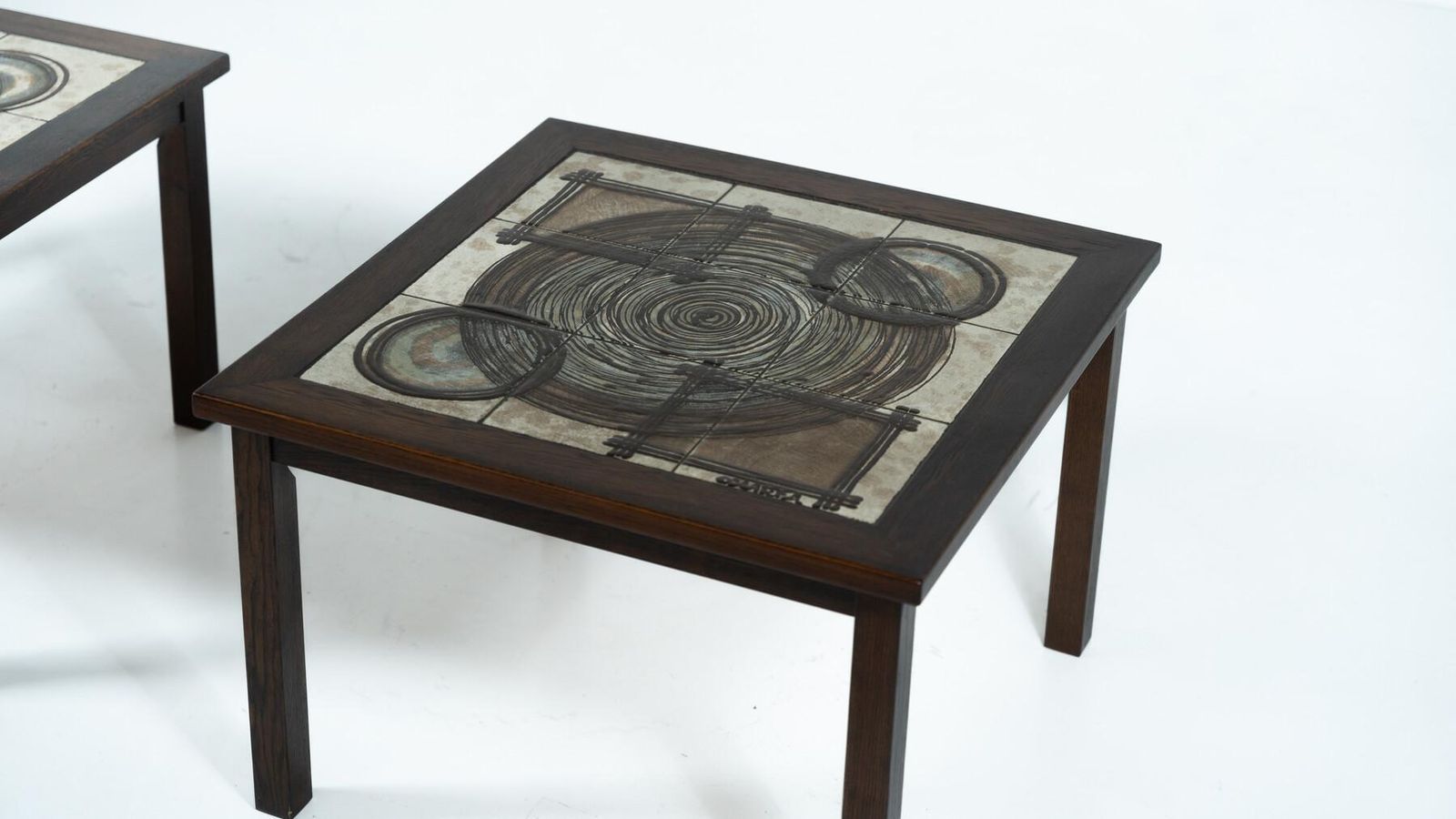 Pair Of Danish Side Tables By Ox Art, 1970s photo vinterior
