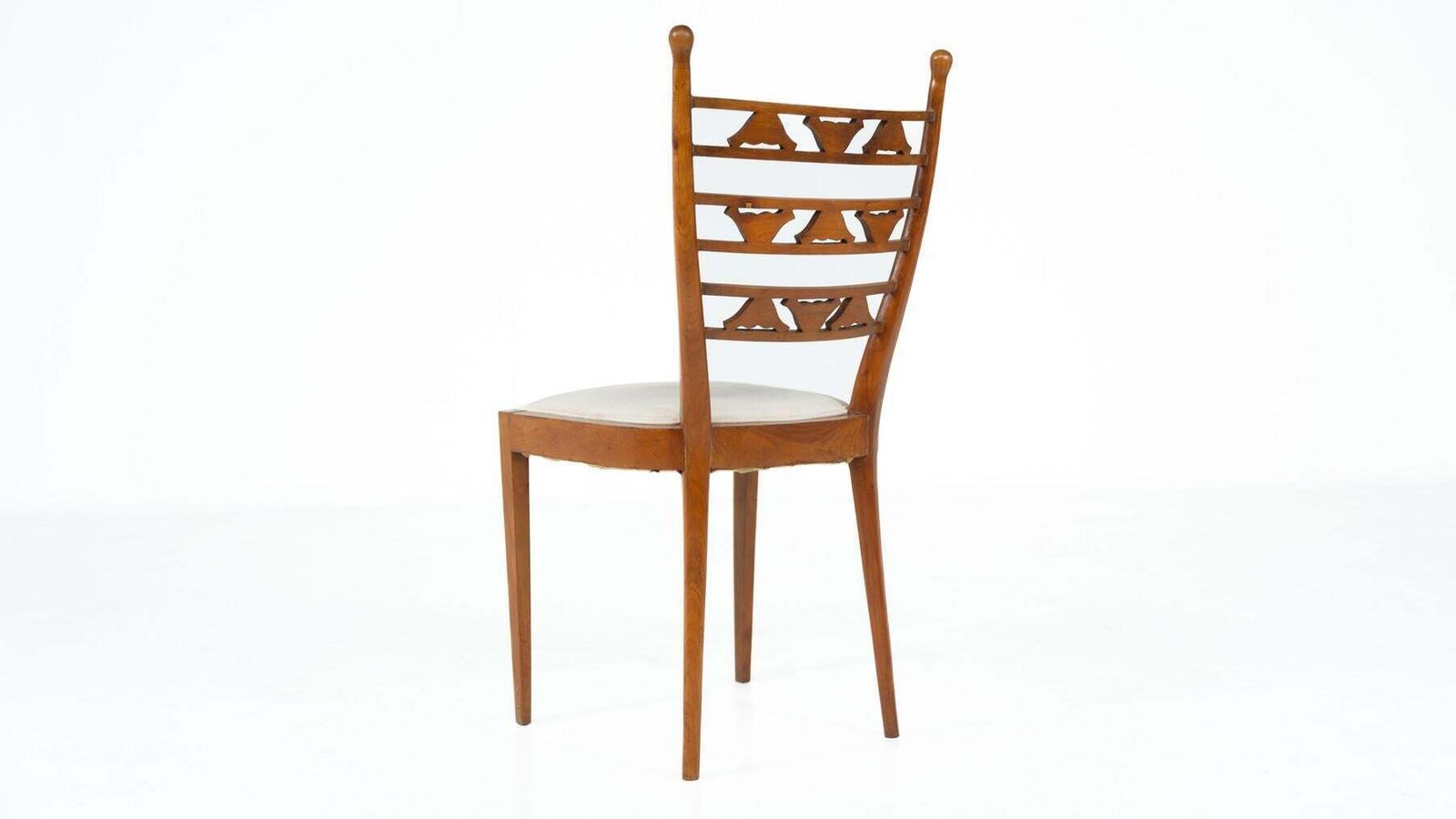 5642.0 Set Of 6 Chairs, Cherry Wood, Italy, 1940s photo