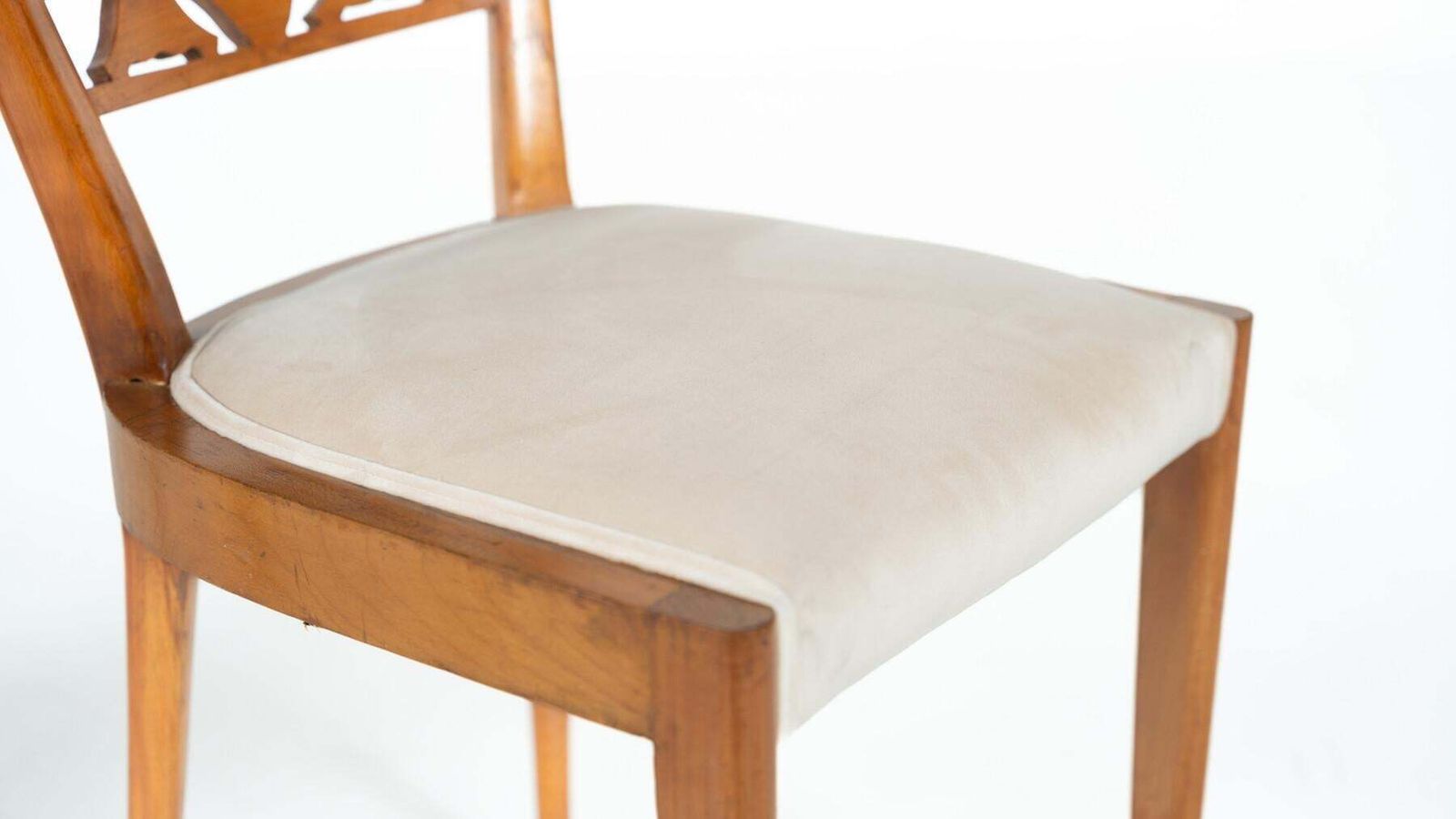 photo buy Set Of 6 Chairs, Cherry Wood, Italy, 1940s