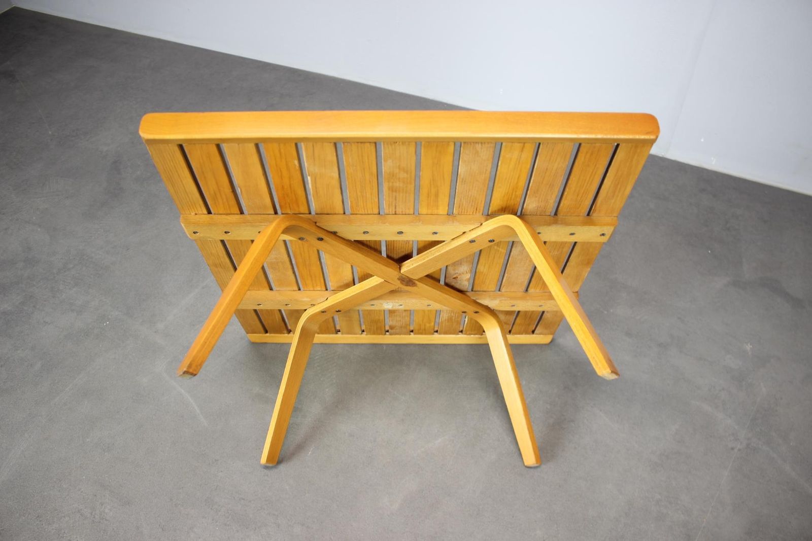 Sellette ou table d'appoint mid-century, Tchécoslovaquie, années 1970 photo vintage