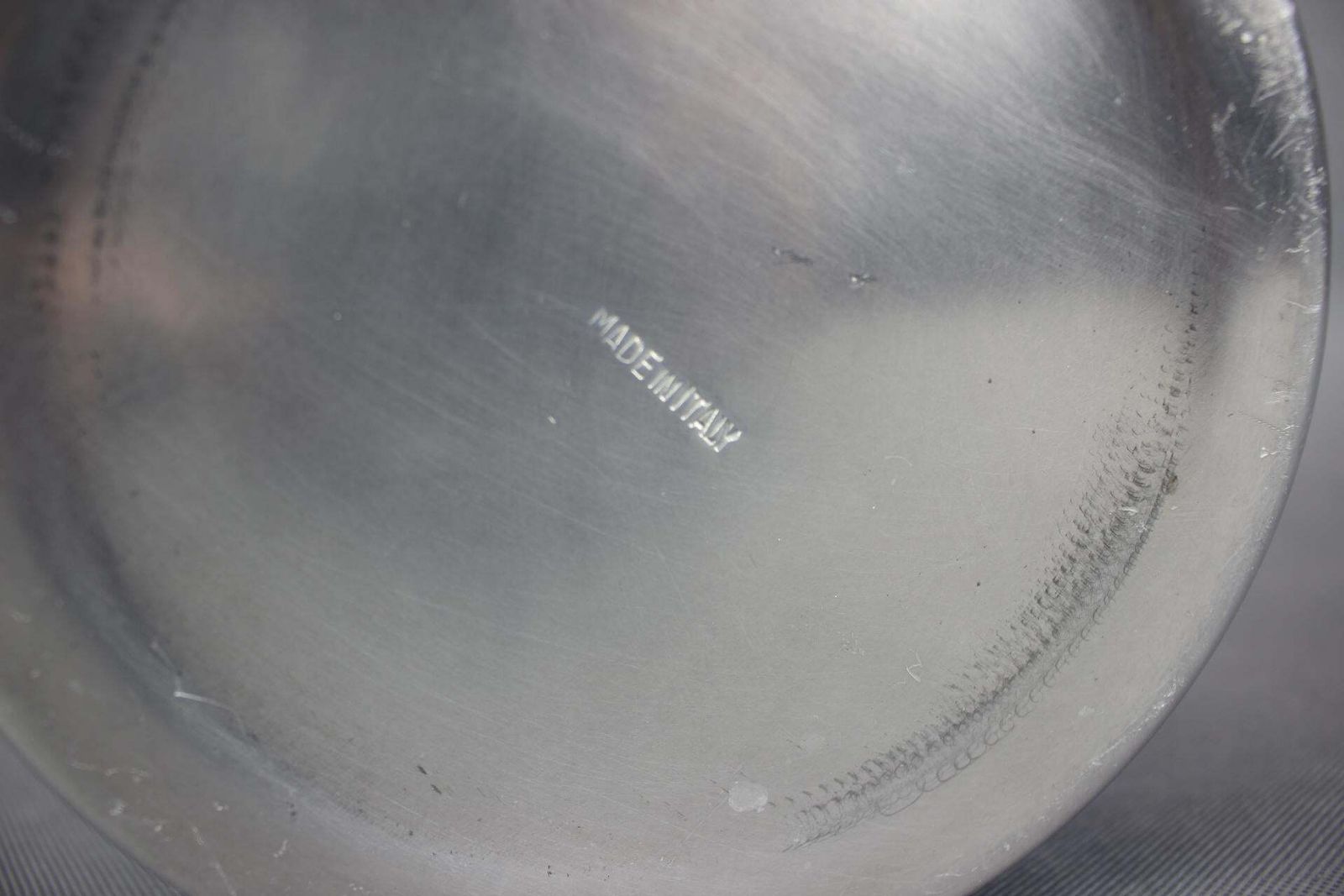 1970s Italian Cinzano Ice Bucket In Aluminum photo vintage