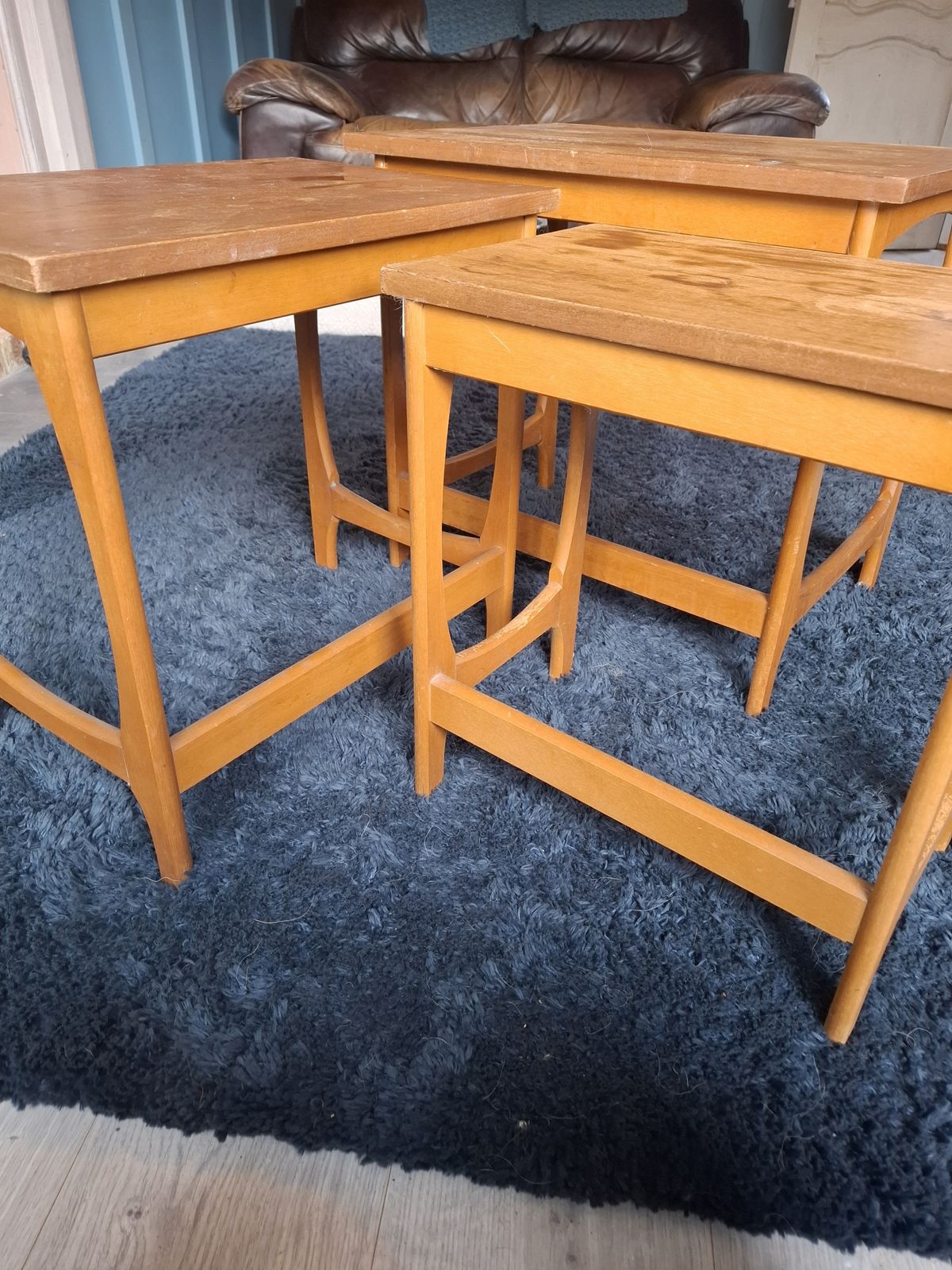 1970s Groovy Retro Shape Nest Of Tables photo furniture