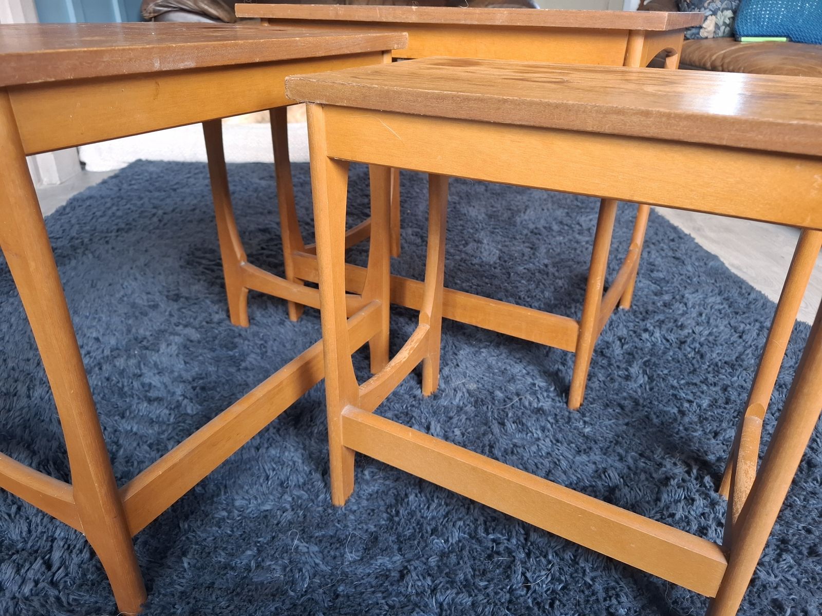 1970s Groovy Retro Shape Nest Of Tables photo vinterior