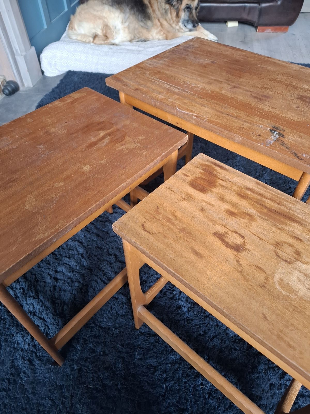 100.0 1970s Groovy Retro Shape Nest Of Tables photo