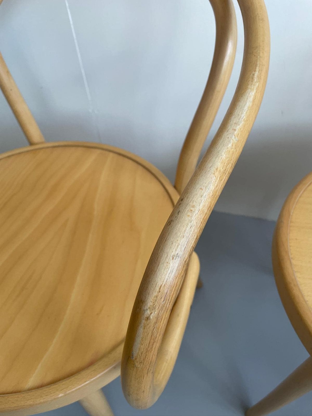 Set Of 4 Thonet No. 30 Bentwood Cafe Bistro Dining Chairs Beech Wood photo Furniture