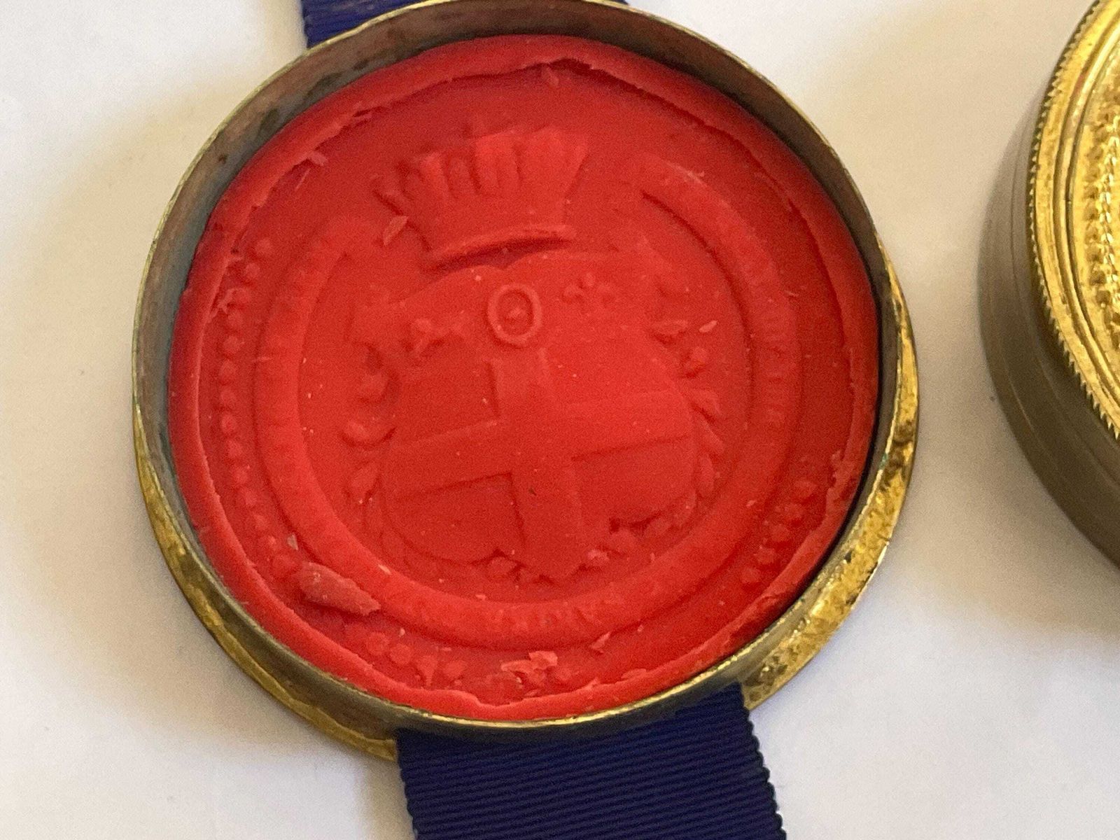 photo furniture Spectacular 1873 Victorian Grant Of Arms Vellum Scroll – Hand Illuminated With Two Cased Wax Seals