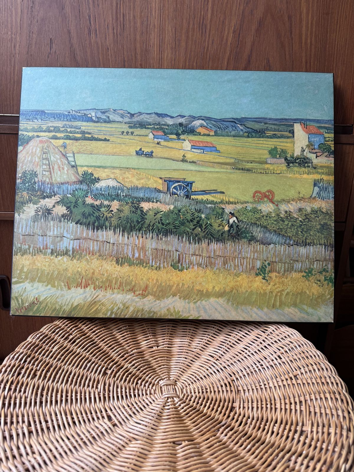 Athena Board Print Van Gogh The Harvest 70s Retro
