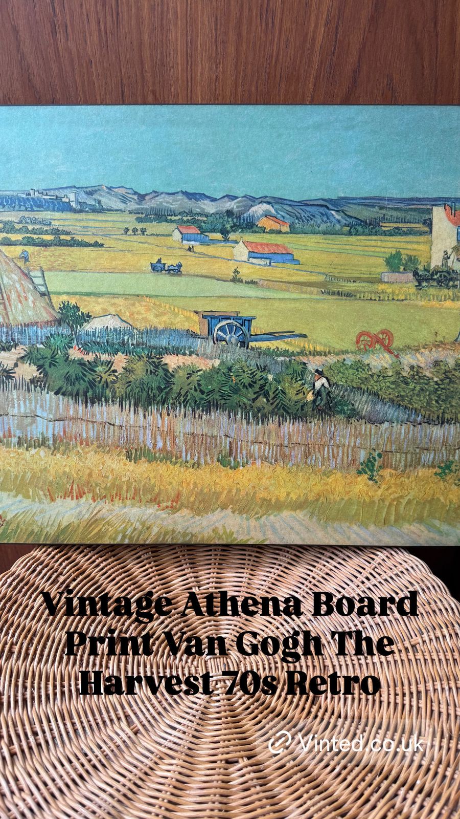 Athena Board Print Van Gogh The Harvest 70s Retro photo buy