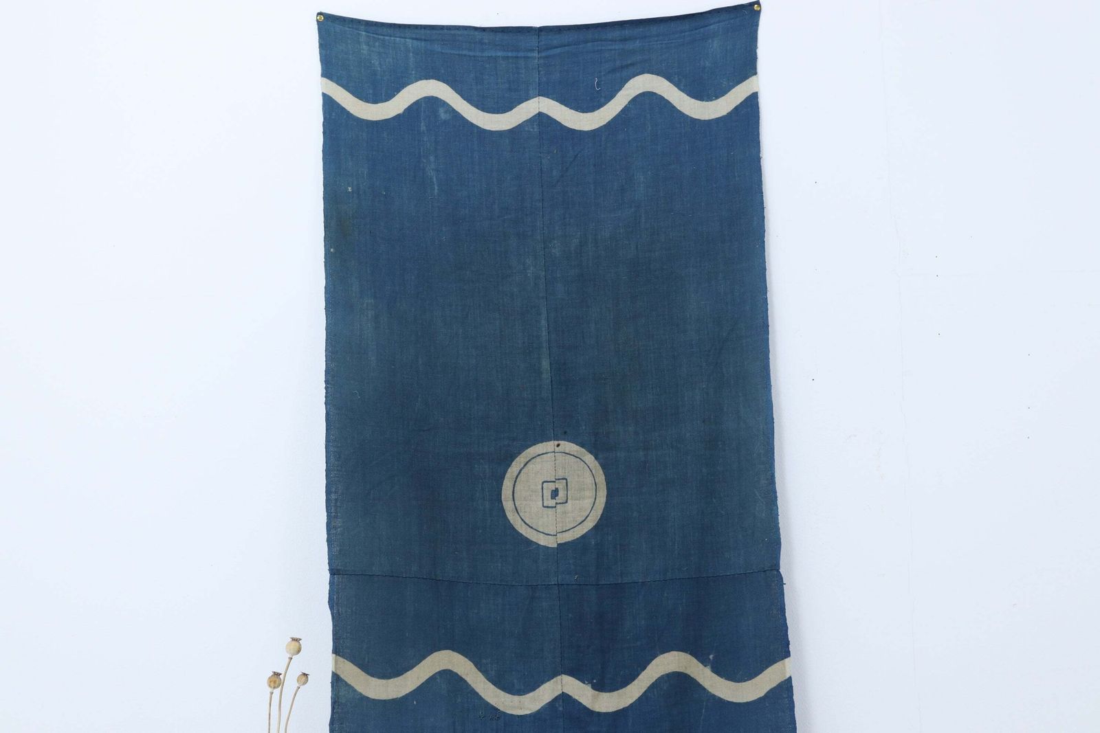 Meiji Period Tsuutsugaki Dyed Ceremonial Horse Under Cloth photo 377.0