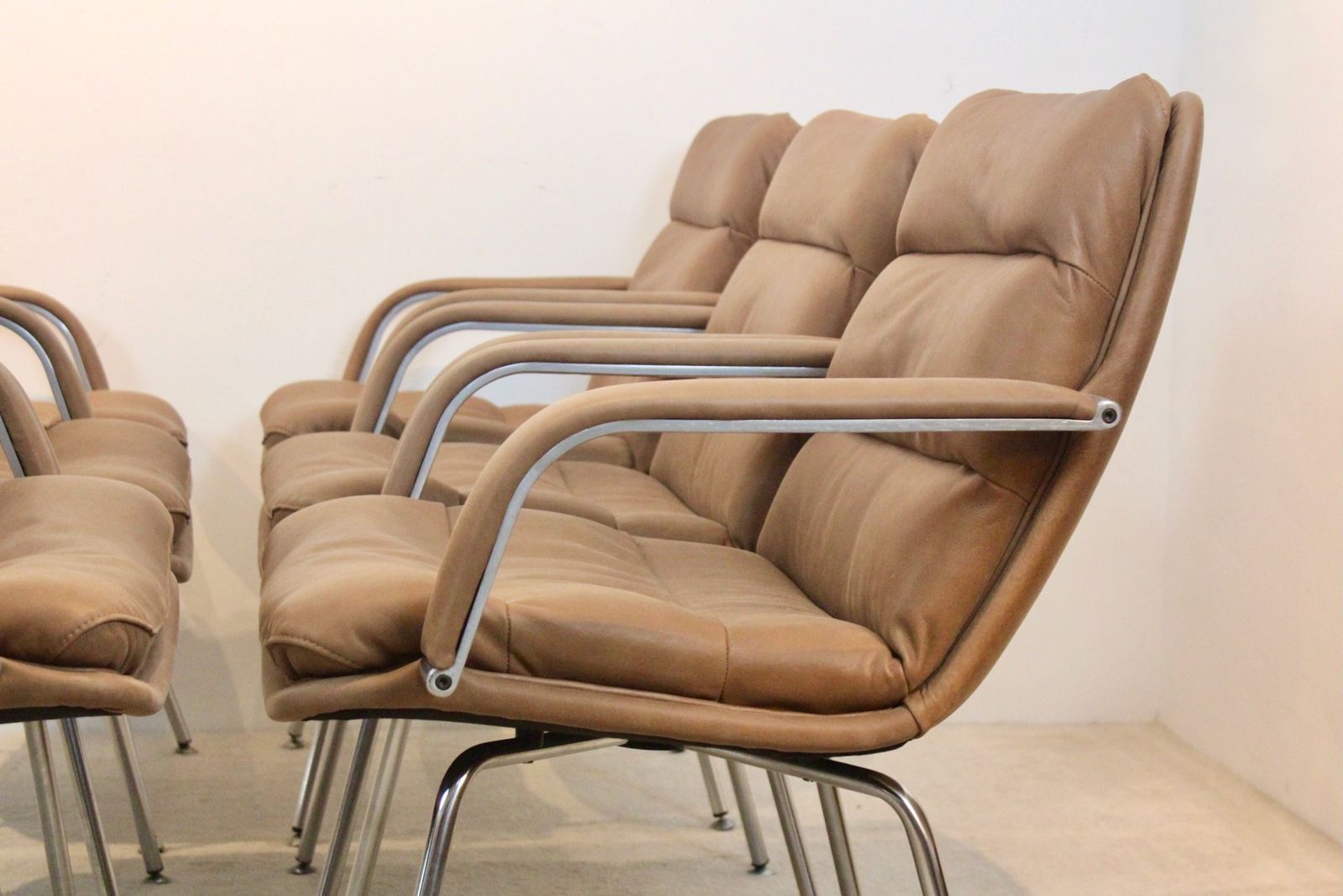 Set Of Six ‘Channel’ Chairs By Geoffrey Harcourt For Artifort photo 7179.0