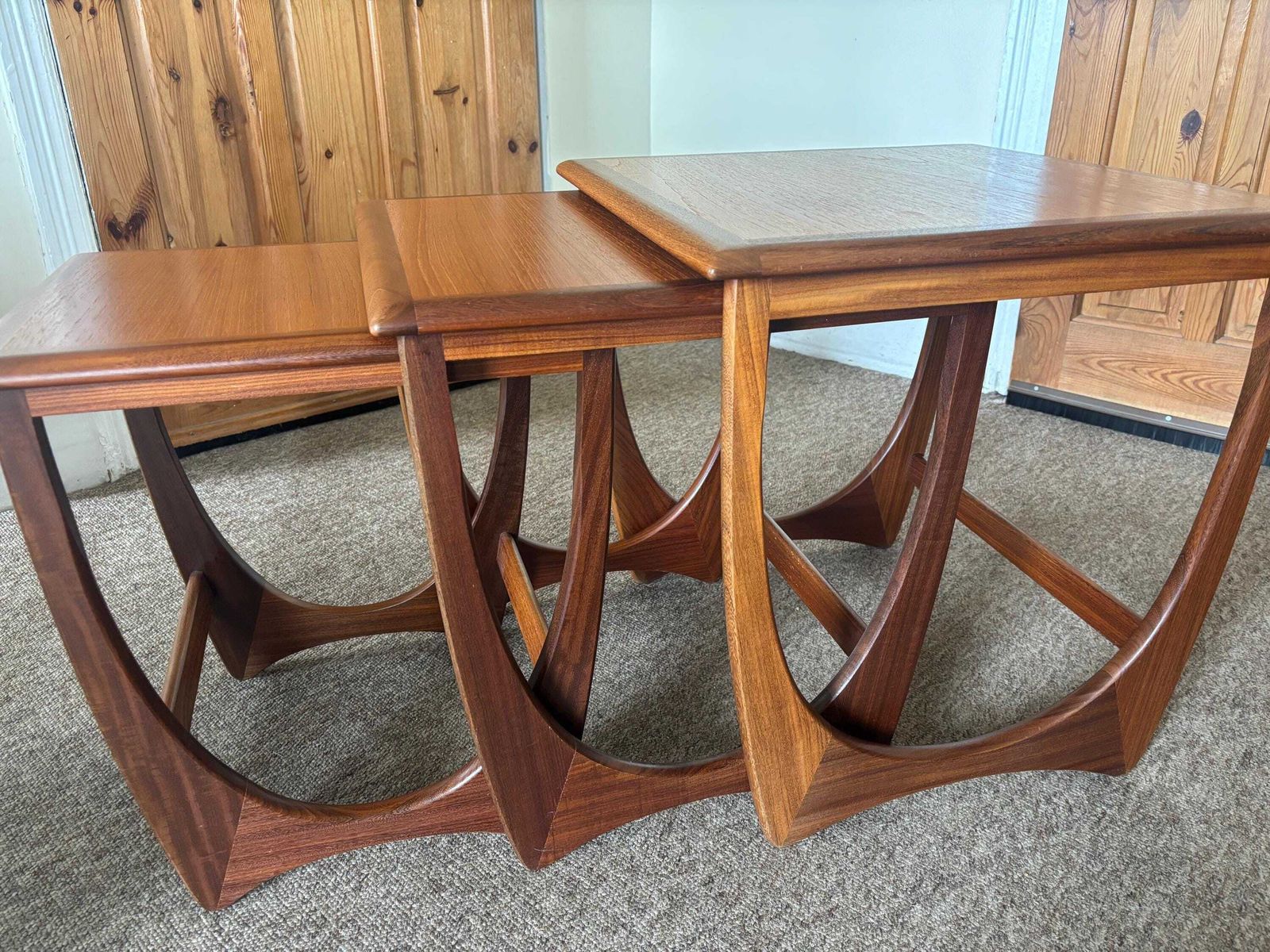 Vintage G Plan Fresco Astro Nest Of Tables Side Coffee End 70s Teak Mid Century photo furniture