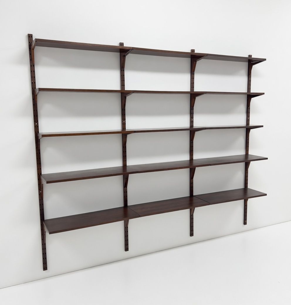 photo vinterior Poul Cadovius Royal System – Rosewood Modular Wall Shelving