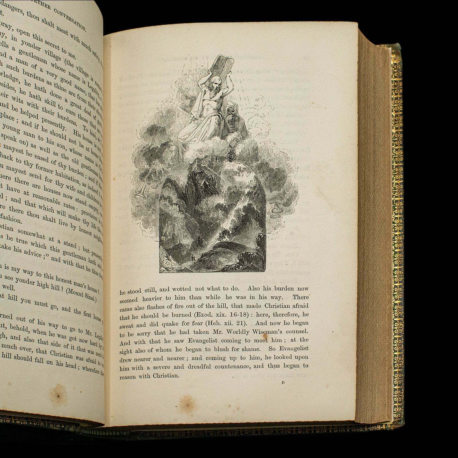 Antique Book, The Pilgrim's Progress, John Bunyan, English, Novel, Victorian photo vintage