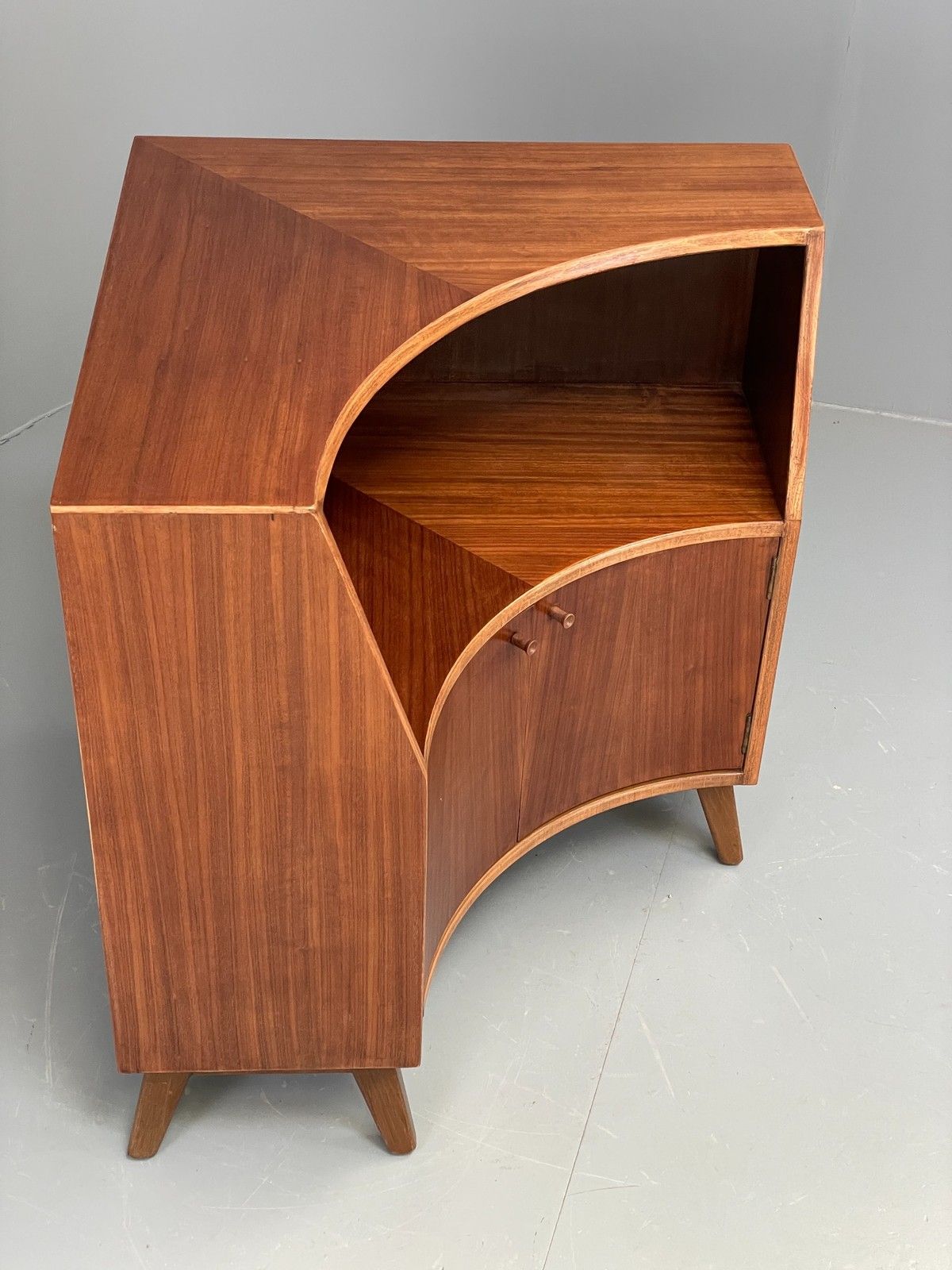Vintage Teak Corner Cabinet 1960s Greaves & Thomas Mid Century Eb11983 photo for sale