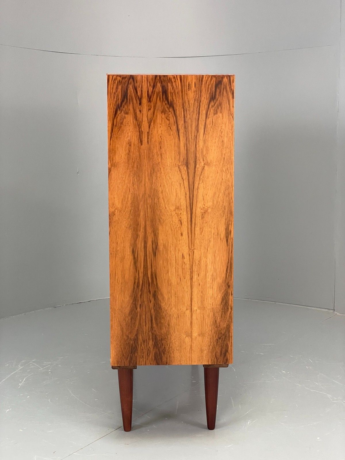 Vintage Danish 1960s Bookcase Cabinet Darkwood Sliding Mid Century Retro Eb11992 photo vintage
