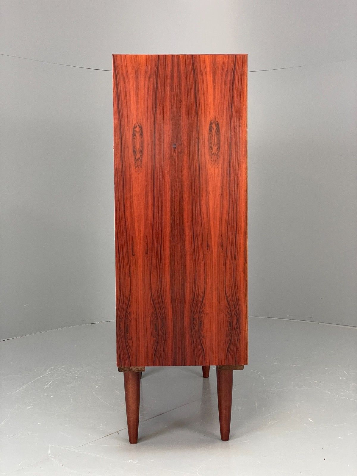 Vintage Danish 1960s Bookcase Cabinet Darkwood Sliding Mid Century Retro Eb11993 photo Furniture
