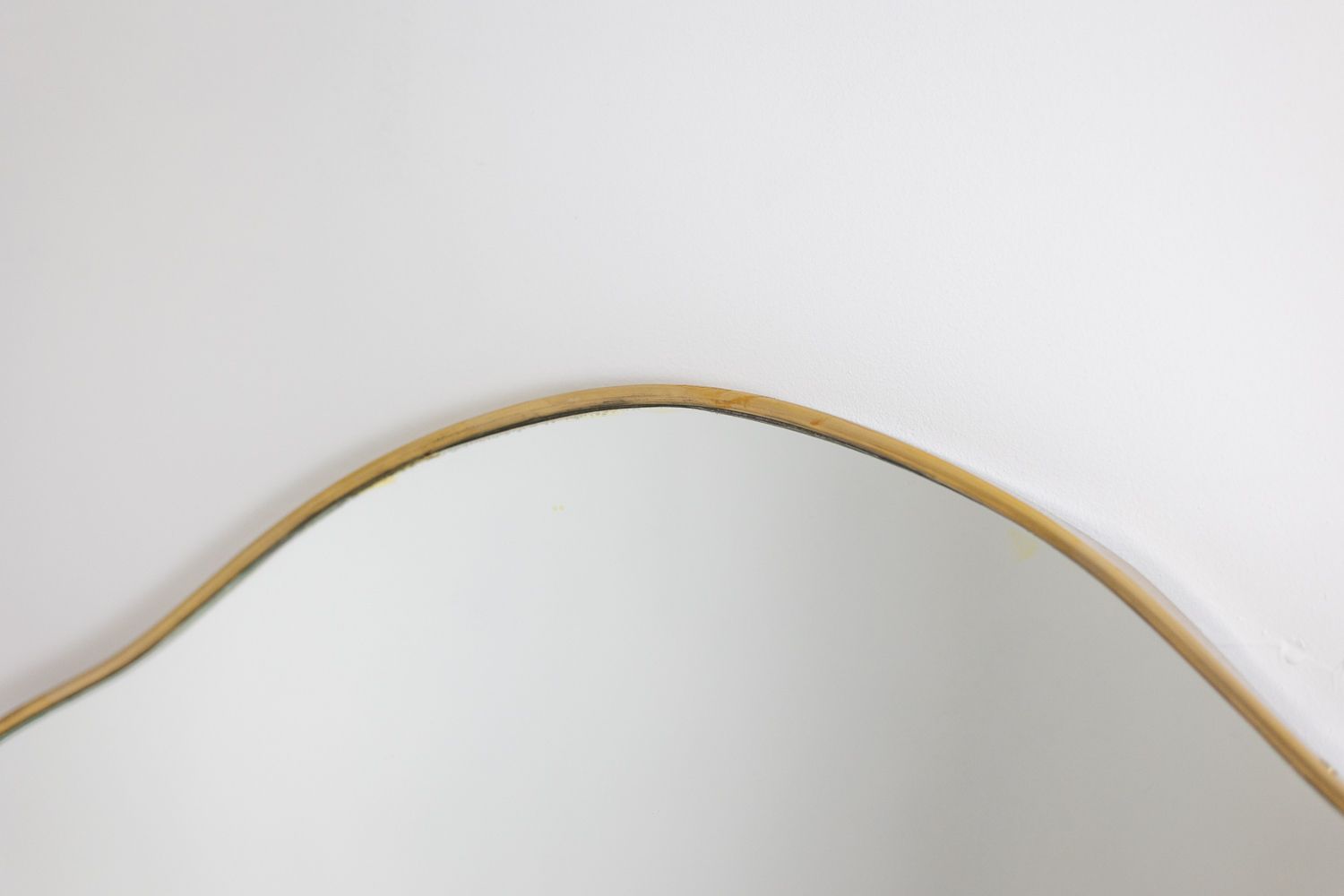 Pair Of “Chapeau De Gendarme” Shaped Mirrors. 1970s. photo furniture