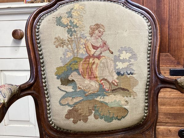 A Charming Pair Of French Antique Parlour Armchairs photo for sale