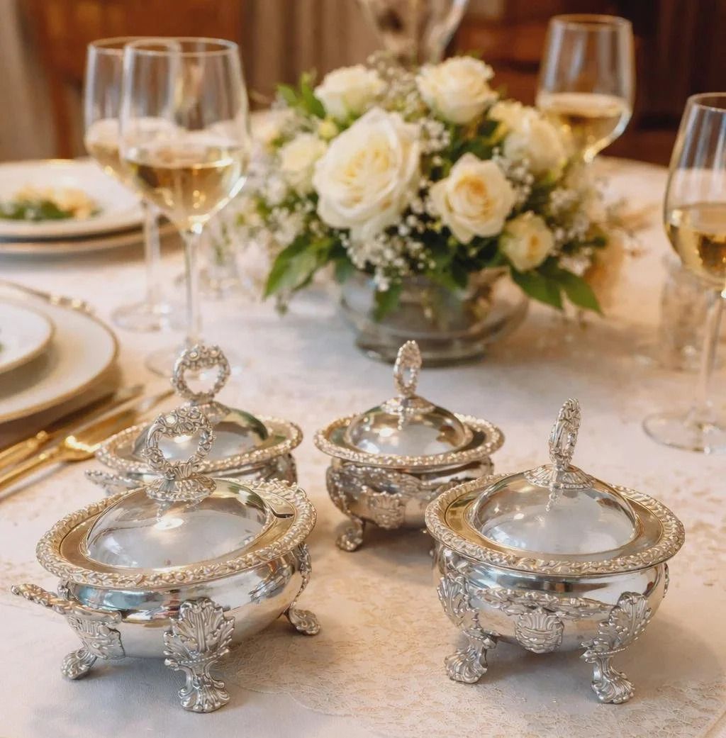 C1780 Georgian Antique Silver Plated 4 Matching Tureens Matthew Boulton