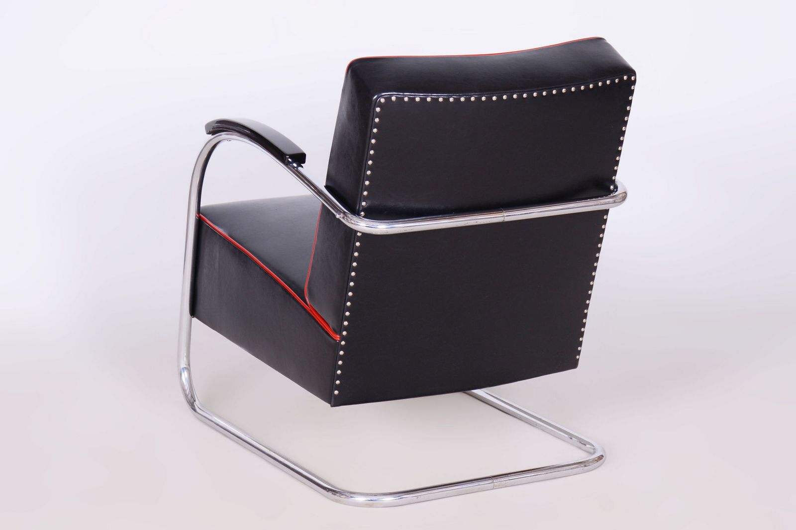 Pair Of Restored Bauhaus Fn21 Armchairs, By Mücke Melder, Leather, Czech, 1930s photo vintage