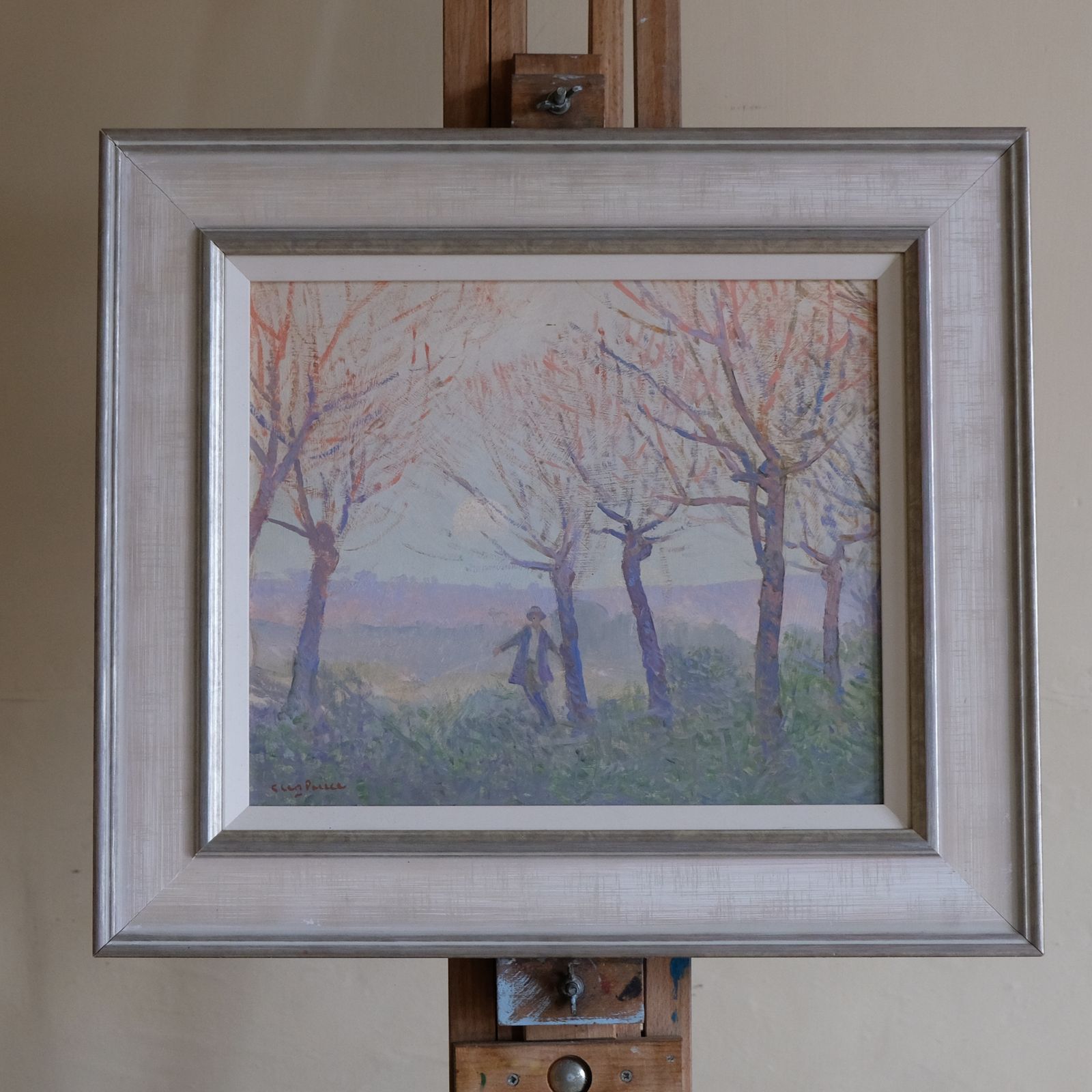 20th Century Oil On Board Painting 'Ghost' By Glen Preece