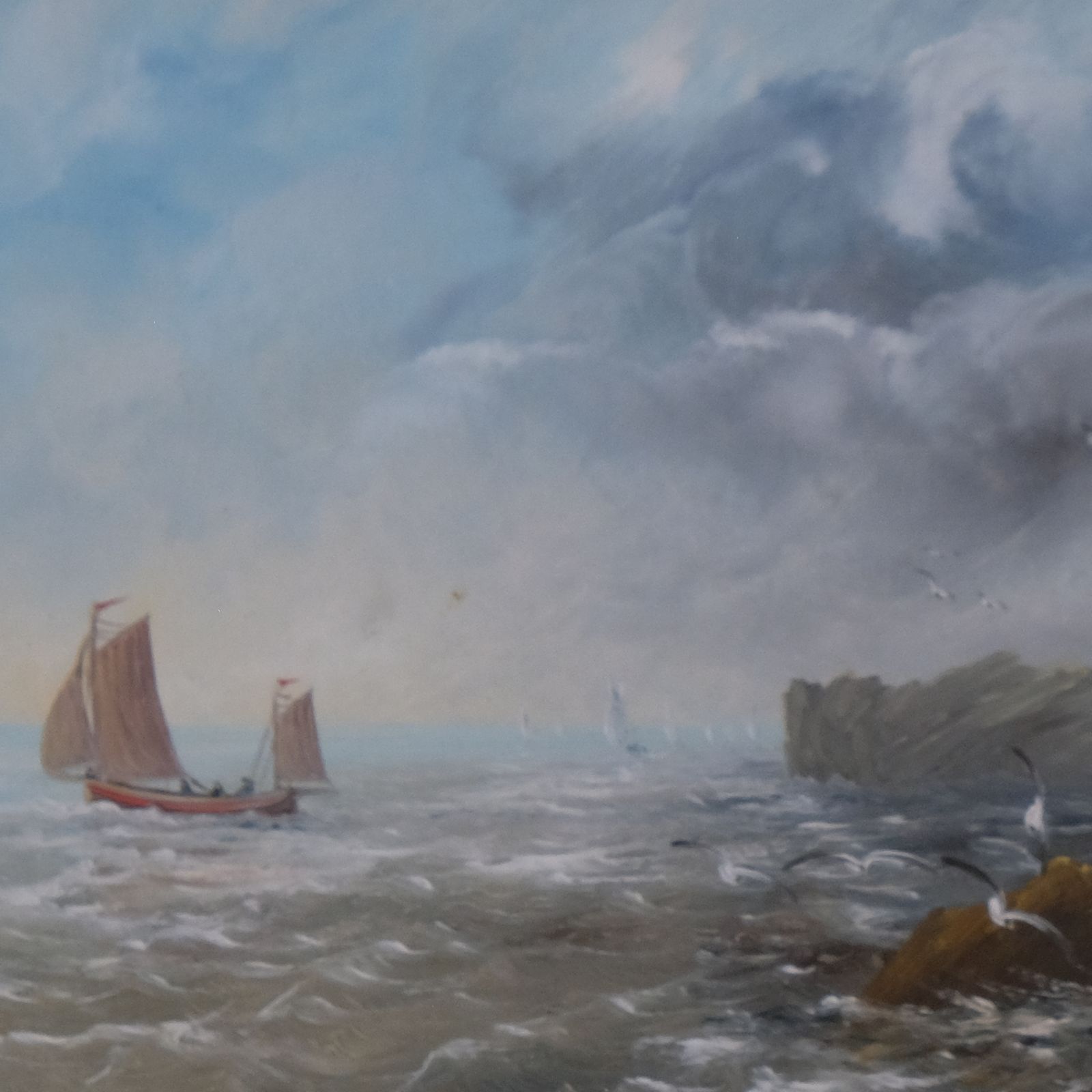Schooner On A Choppy Sea photo furniture